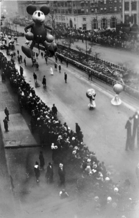 Mickey Mouse 1st Appearance in Macy's Parade in 1934