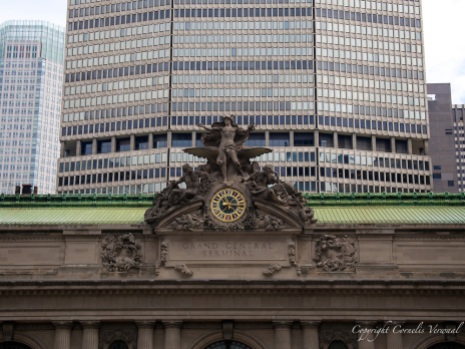 The clock on Grand Central Terminal in New York City